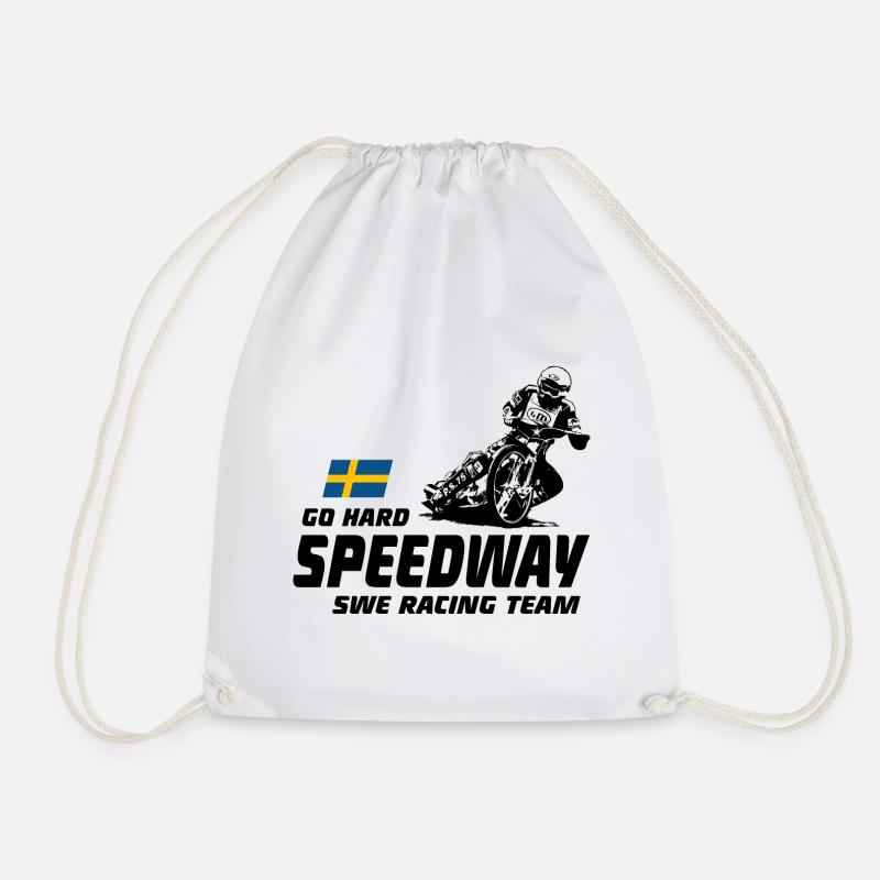 Speedway - Motorcycle Speedway - Turnbeutel - Weiß