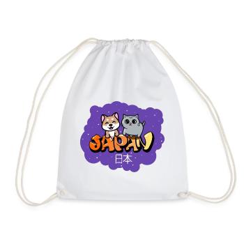 Mimi, the animal maniac - Drawstring Bag - white - Front
