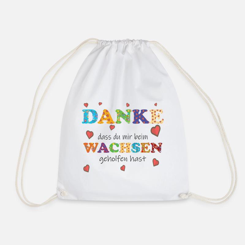 Kita Kindergarten Tagesmutter - Abschied - Danke ! - Turnbeutel - Weiß