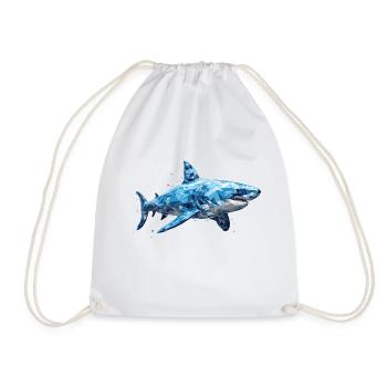 Great white Shark - Drawstring Bag - white - Front