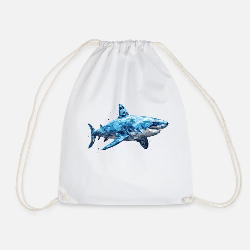 Great white Shark - Turnbeutel - Weiß