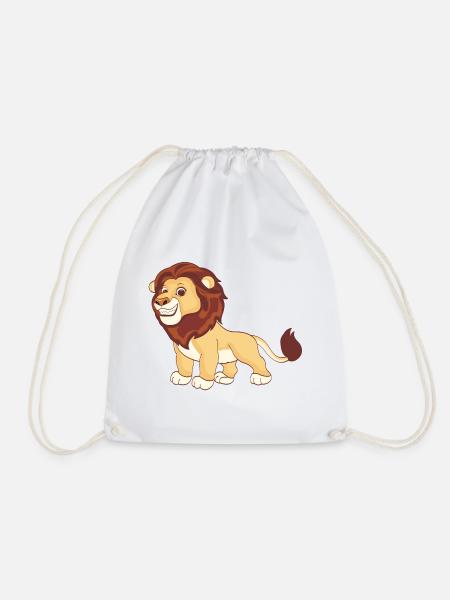 Ein prächtiger Löwe - Turnbeutel - Weiß