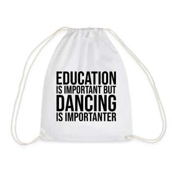 Dancing - Drawstring Bag - white - Front