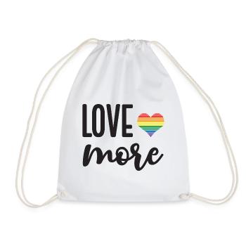 LGBT Pride Month - Liebe mehr - Turnbeutel - Weiß - Vorne