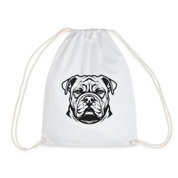 Vieux bouledogue anglais - Sac de sport léger - blanc - Devant
