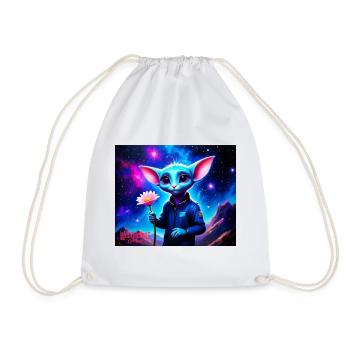 Souris bancale - Sac de sport léger - blanc - Devant