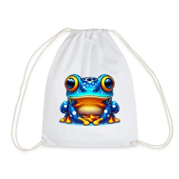 Frog - Drawstring Bag - white - Front