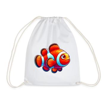 Poisson-clown - Sac de sport léger - blanc - Devant