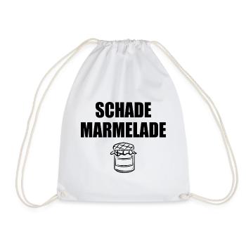 Schade Marmelade - Turnbeutel - Weiß - Vorne