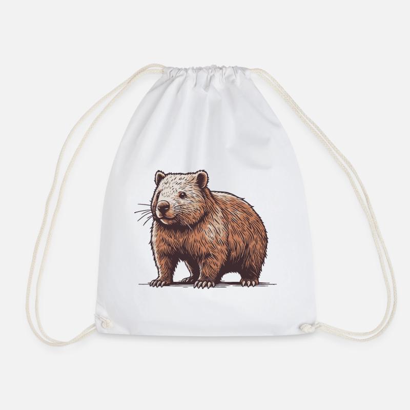Wombat - Turnbeutel - Weiß