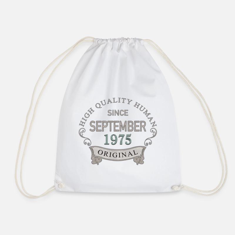 Since_September_1975 - Drawstring Bag - white