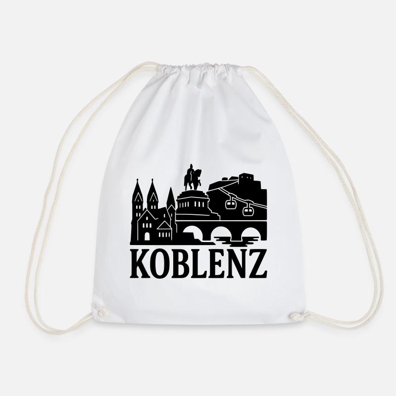 koblenz silhouette - Turnbeutel - Weiß