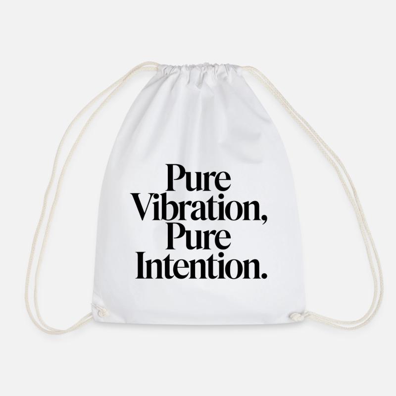 Vibrations pures, intentions claires - Sac de sport léger - blanc