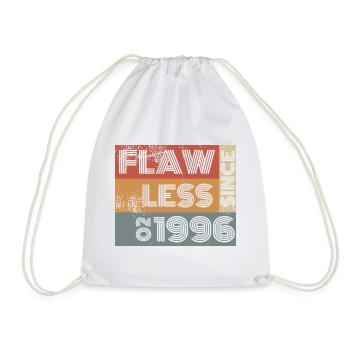 30th Birthday Flawless since 02/1996 - Drawstring Bag - white - Front