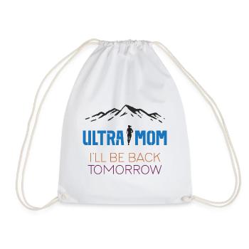 Ultra Maman - Je reviens demain - Sac de sport léger - blanc - Devant