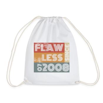18. Geburtstag Flawless since 07/2008 - Turnbeutel - Weiß - Vorne