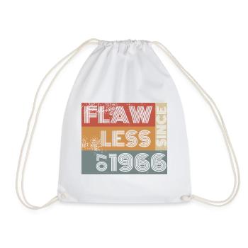 60e anniversaire Parfait depuis 07/1966 - Sac de sport léger - blanc - Devant