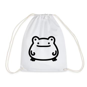 frog - Drawstring Bag - white - Front