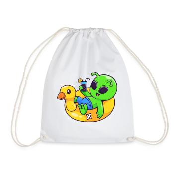 Alien Chill sur Pool Float - Sac de sport léger - blanc - Devant