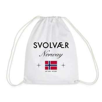 Svolvær Norvège Coordonnées Souvenir de voyage - Sac de sport léger - blanc - Devant