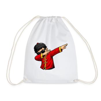 Dabbing Chinese - Turnbeutel - Weiß - Vorne