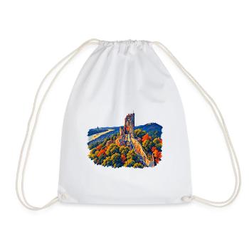 Drachenfels Expressionistisch - Turnbeutel - Weiß - Vorne