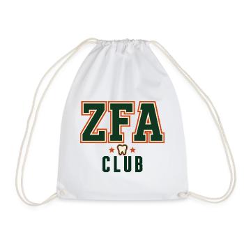 ZFA Club – Zahnmedizinisches Praxisteam - Turnbeutel - Weiß - Vorne