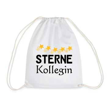 Sterne Kollegin Geschenk - Turnbeutel - Weiß - Vorne