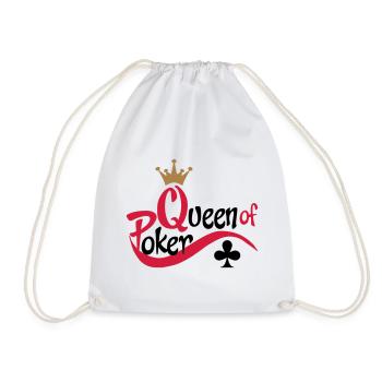 poker queen - Sac de sport léger - blanc - Devant