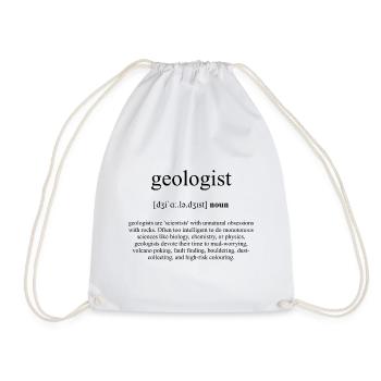 Geologist (Geologe) Definition Dictionary - Turnbeutel - Weiß - Vorne