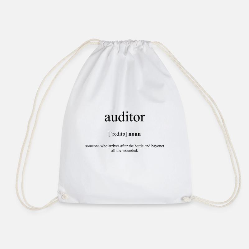 Auditor (Wirtschaftsprüfer) Definition Dictionary - Turnbeutel - Weiß