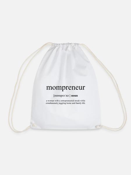 Mompreneur - Turnbeutel - Weiß