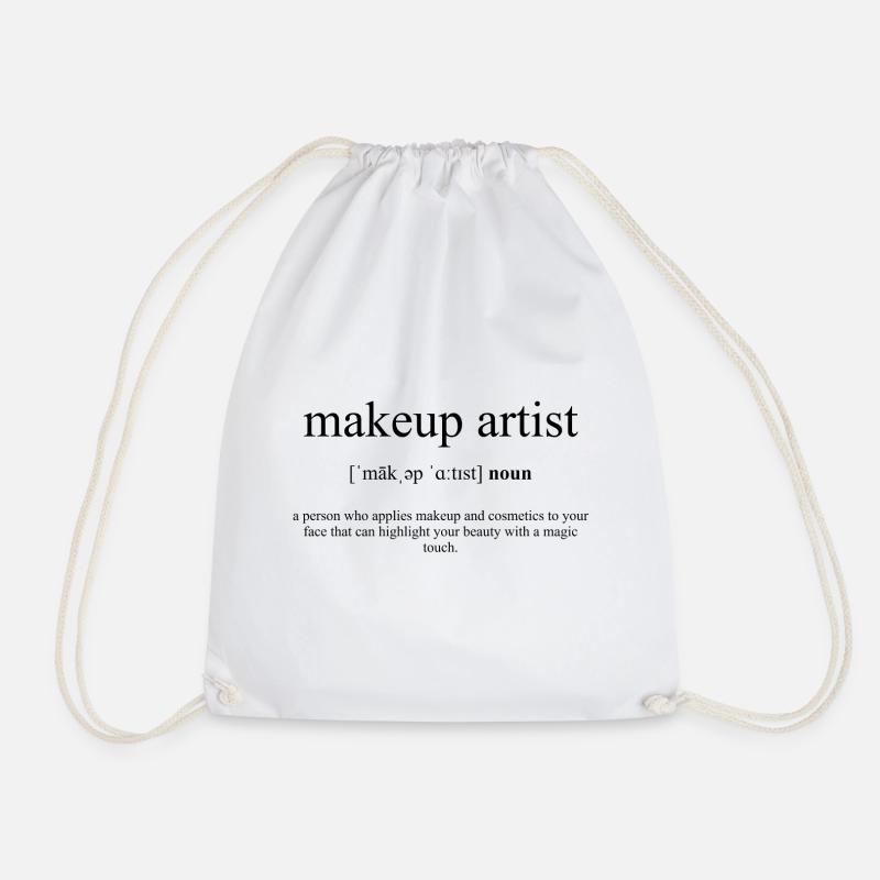 Makeup Artist (Maskenbildner) Definition - Turnbeutel - Weiß