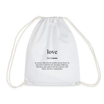 Dictionnaire de définition d'amour - Sac de sport léger - blanc - Devant