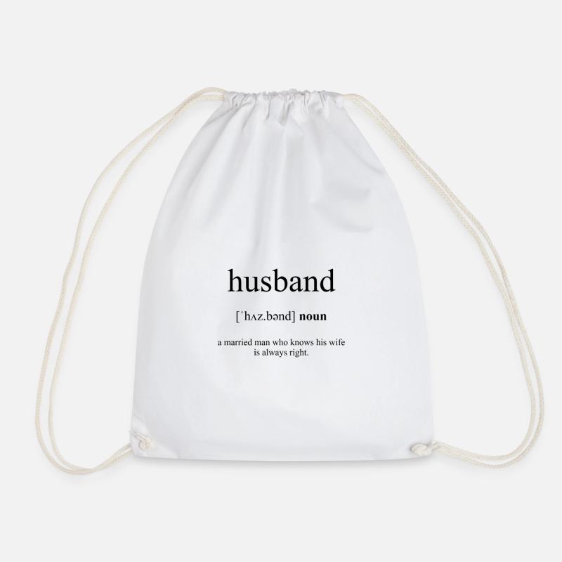 Husband (Ehemann) Definition Dictionary - Turnbeutel - Weiß