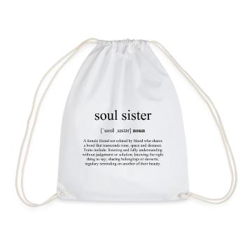 Soul Sister (Seelenschwester) Definition - Turnbeutel - Weiß - Vorne
