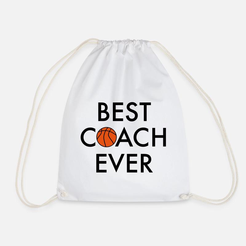 Best Basketball Coach - Turnbeutel - Weiß