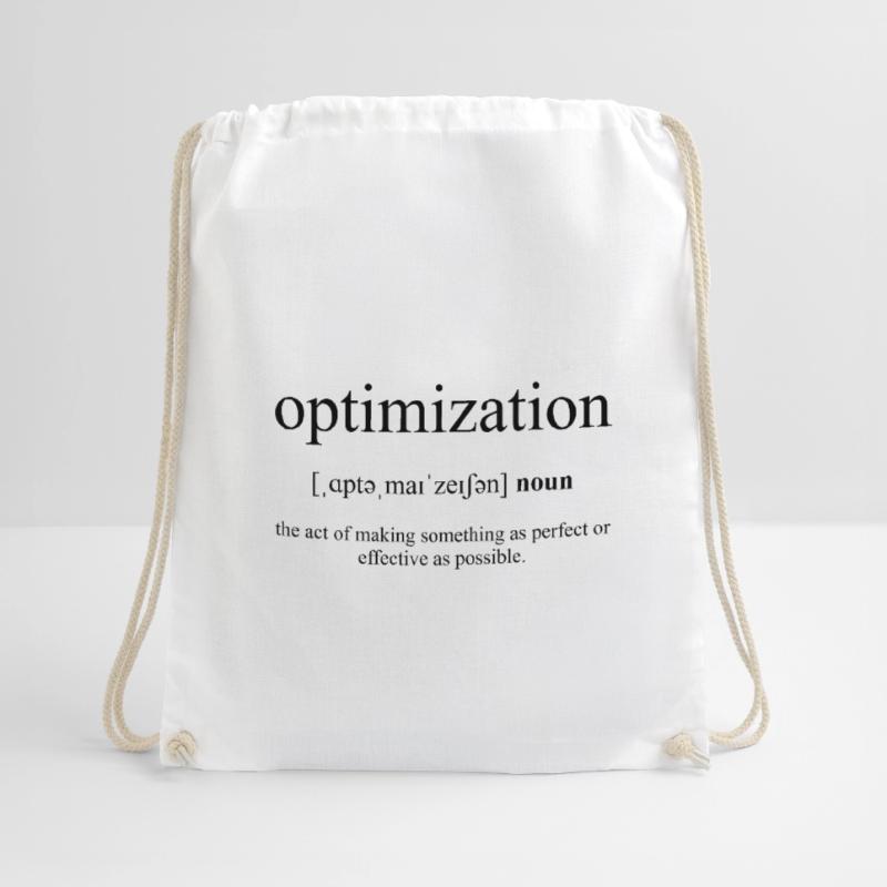 Optimization (Optimization) Definition Dictionary Drawstring Bag