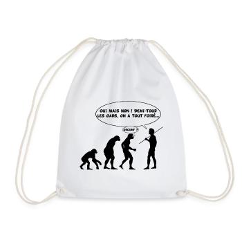 évolution inversée - Sac de sport léger - blanc - Devant