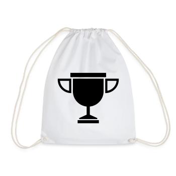 cup - Drawstring Bag - white - Front