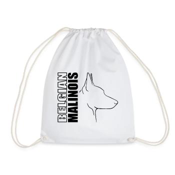 BELGIAN MALINOIS Hunde Hund Hundesport Wilsigns - Sac de sport léger - blanc - Devant