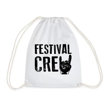 FESTIVAL CREW Party Music Celebration - Drawstring Bag - white - Front