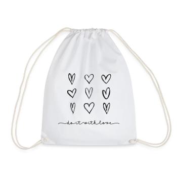 Do it with Love - Drawstring Bag - white - Front