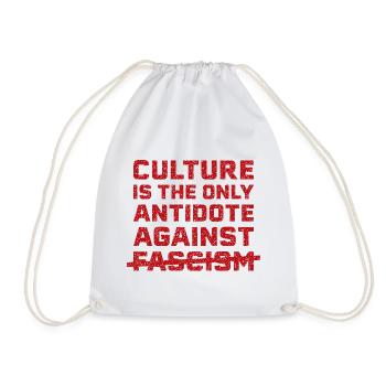 La culture contre le fascisme - Sac de sport léger - blanc - Devant