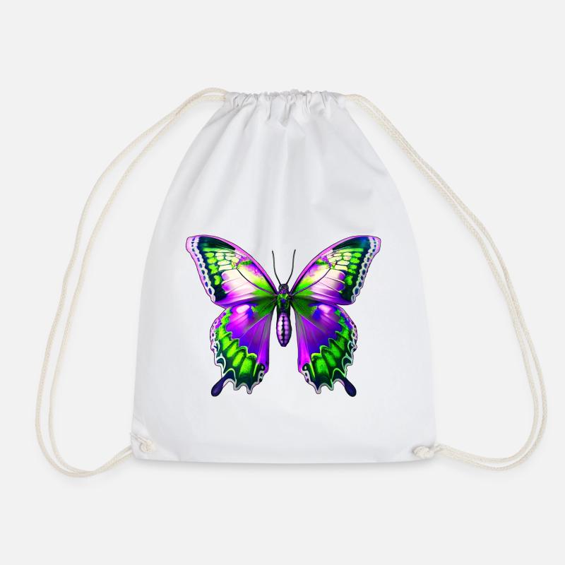 Schmetterling - Turnbeutel - Weiß