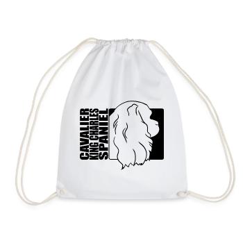 Cavalier King Charles Spaniel Profil Chien Wilsigns - Sac de sport léger - blanc - Devant