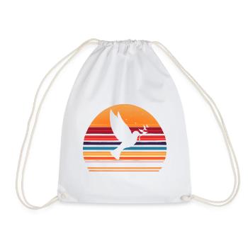 Peace for the World | World peace - Drawstring Bag - white - Front