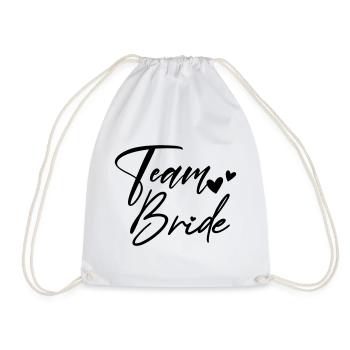 TEAM BRIDE Junggesellenabschied - Turnbeutel - Weiß - Vorne