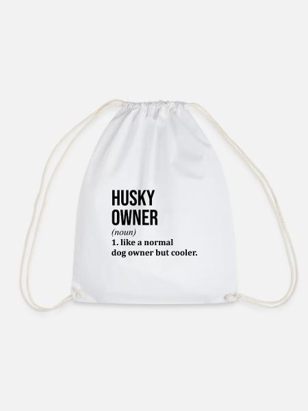 Husky - Drawstring Bag - white