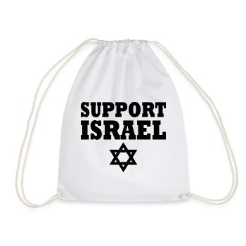 Support israel - Turnbeutel - Weiß - Vorne